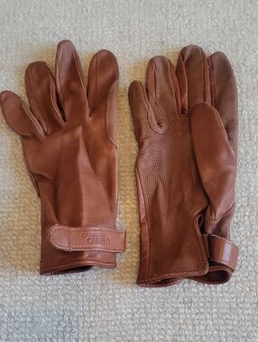 Brown Leather Driving Gloves for Men